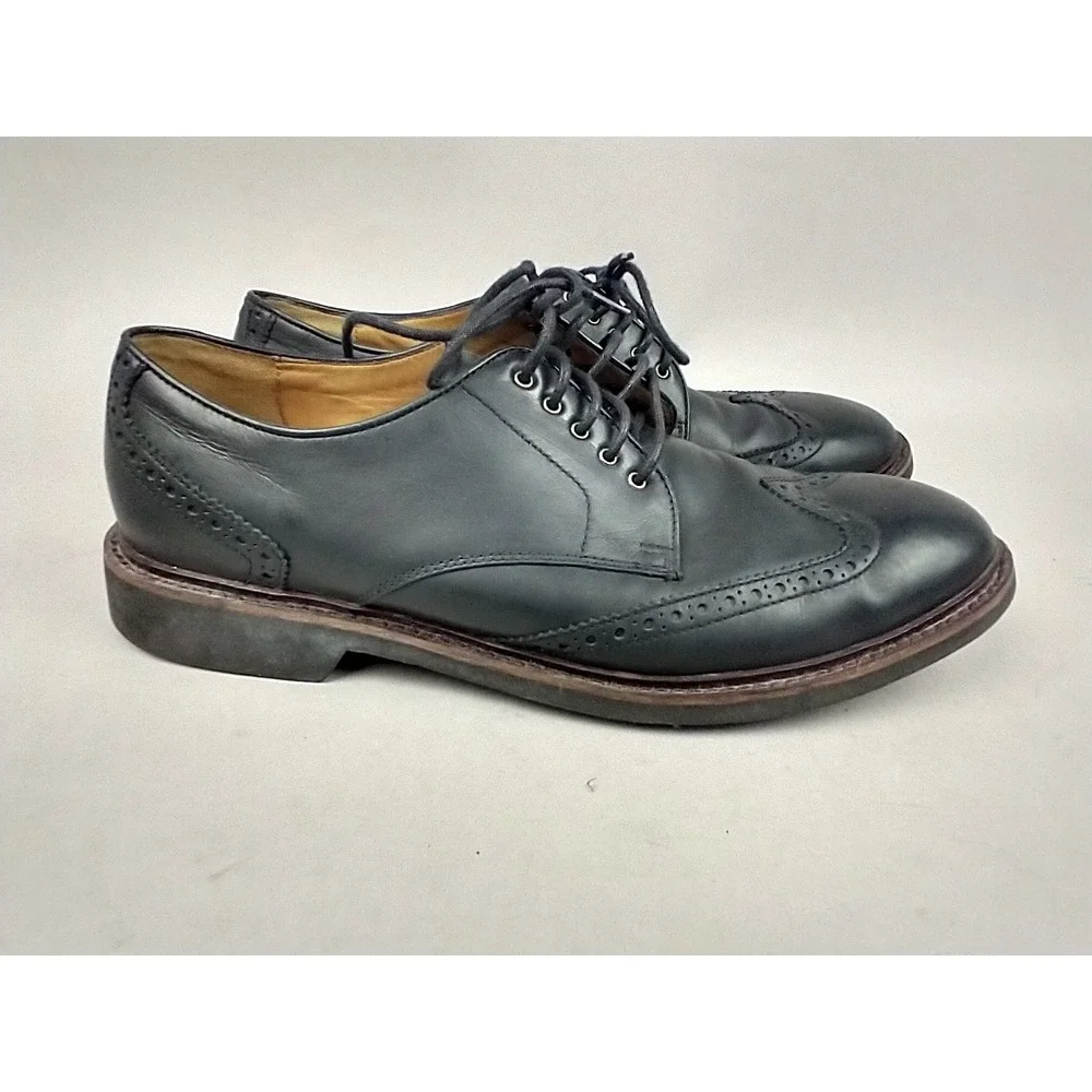 Cole‎ Haan Williams Wingtip Oxford Black Leather Dress Shoes Mens 10.5M C12198